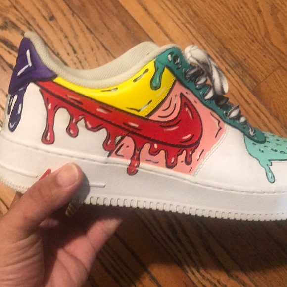 Custom Cartoon Nike Air Force Ones - Picture 2 of 11